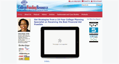 Desktop Screenshot of collegefundingresource.com